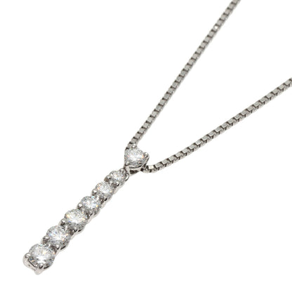 MONNICKENDAM 7P Diamond Necklace Platinum PT900 PT850Ladies [Used]