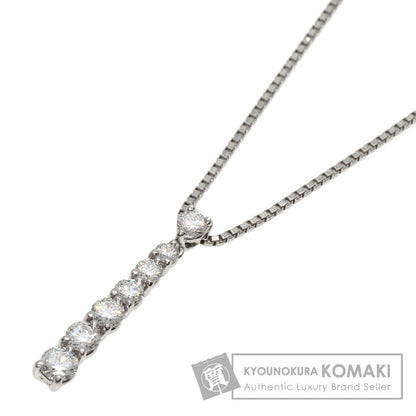 MONNICKENDAM 7P Diamond Necklace Platinum PT900 PT850Ladies [Used]