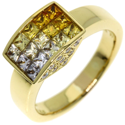 Jeunet   Ring Yellow sapphire Diamond K18 Yellow Gold Ladies