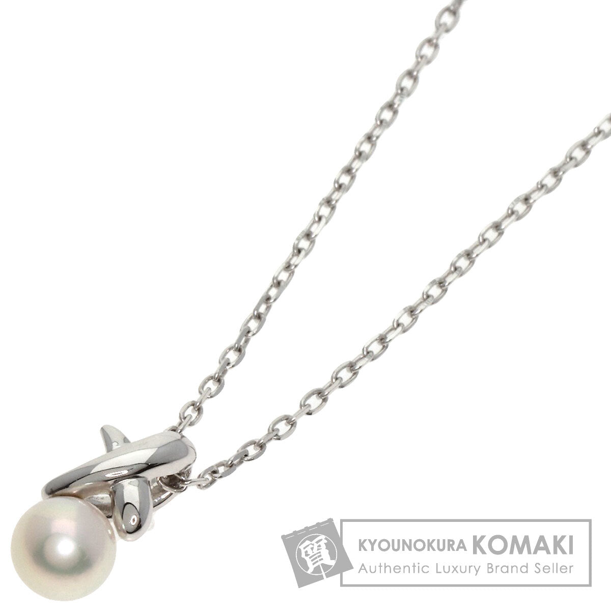 MIKIMOTO   Necklace Pearl Pearl K18 White Gold Ladies