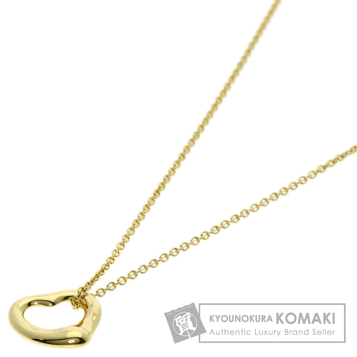 TIFFANY&Co.   Necklace Open heart K18 Yellow Gold Ladies