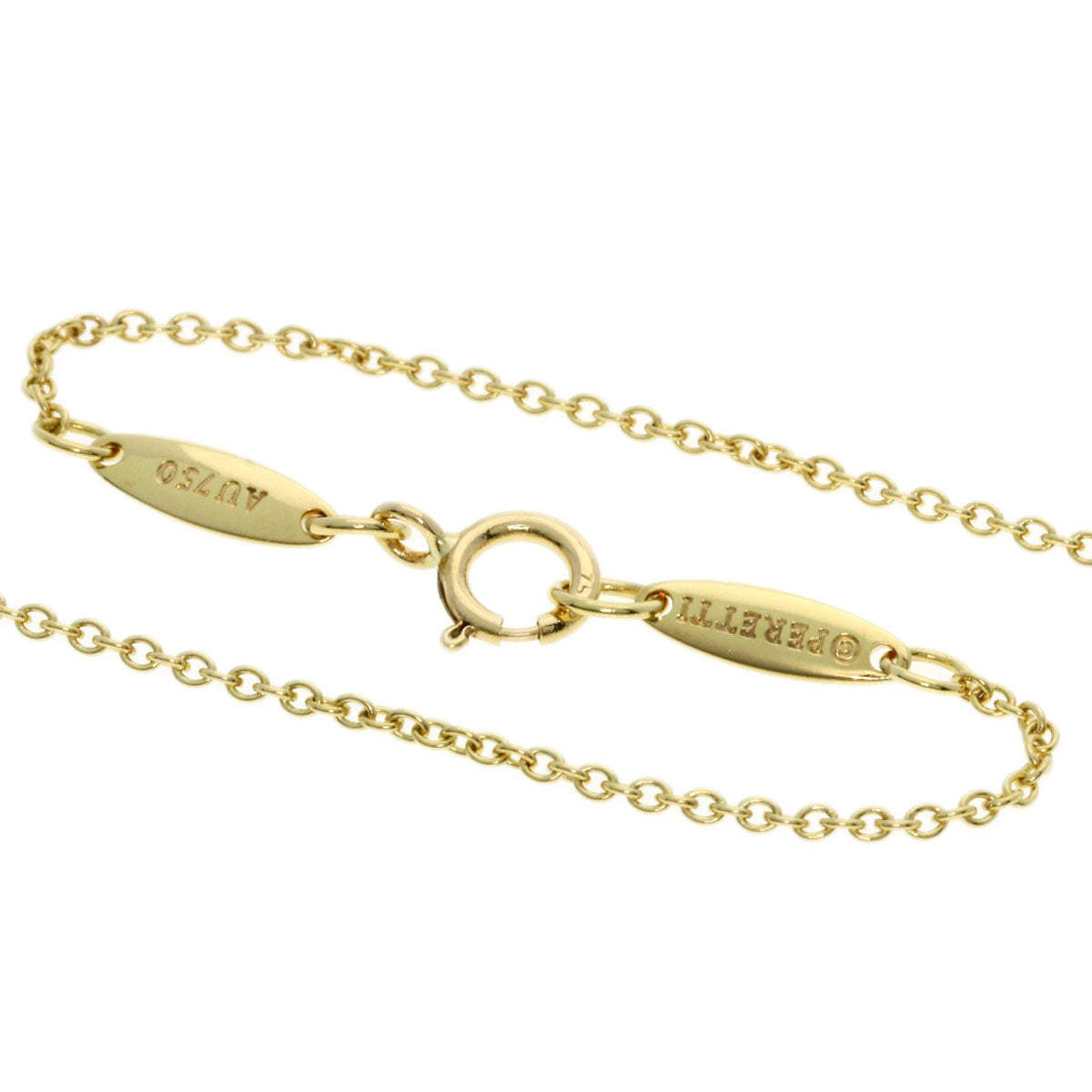 TIFFANY&Co.   Necklace Open heart K18 Yellow Gold Ladies