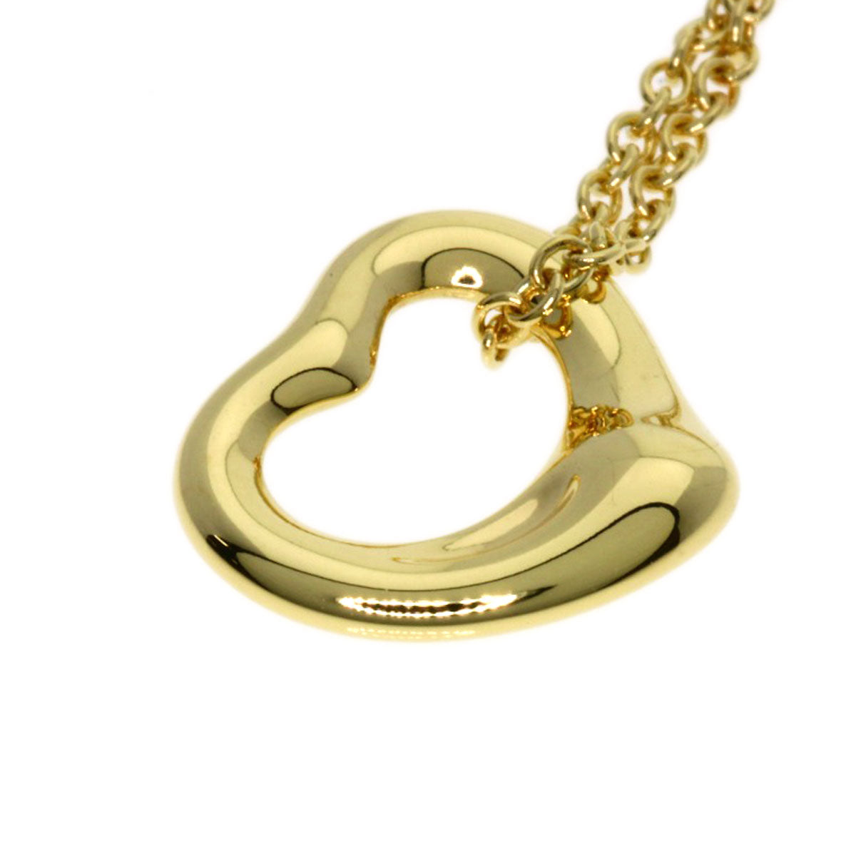 TIFFANY&Co.   Necklace Open heart K18 Yellow Gold Ladies