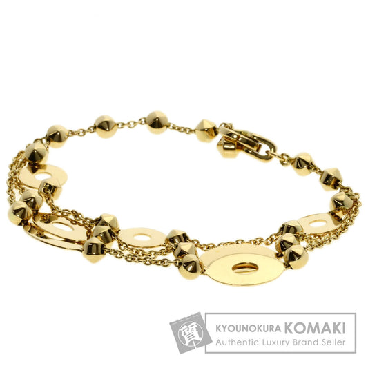 BVLGARI   Bracelet Lucia Stud 3 Row K18 Yellow Gold Ladies