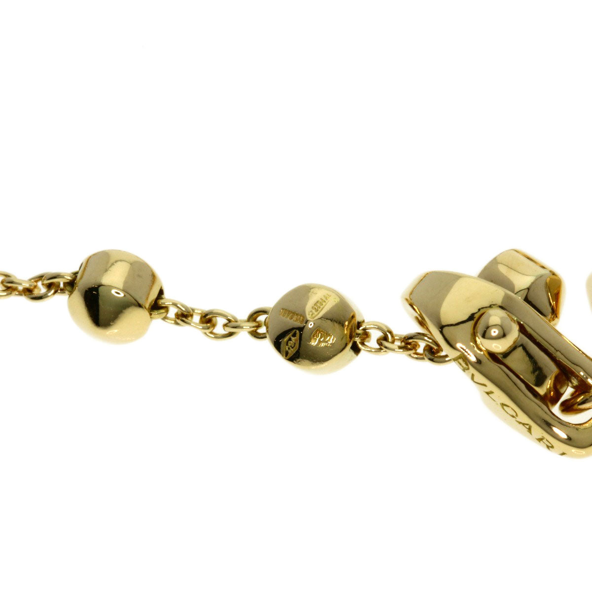 BVLGARI   Bracelet Lucia Stud 3 Row K18 Yellow Gold Ladies