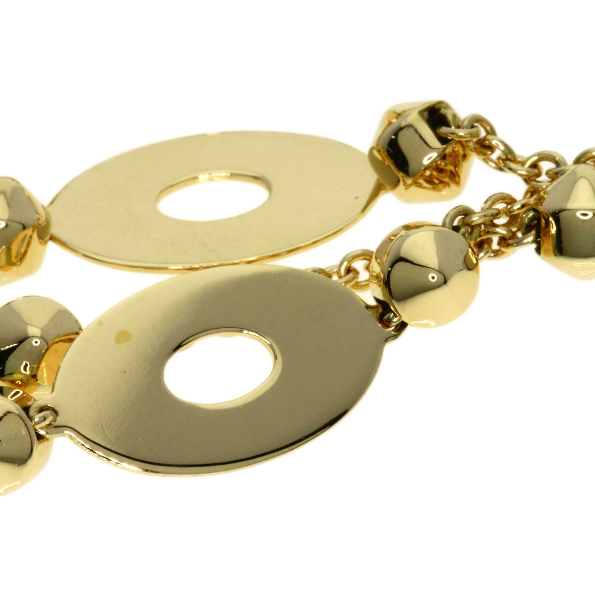 BVLGARI   Bracelet Lucia Stud 3 Row K18 Yellow Gold Ladies