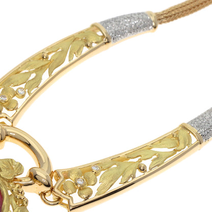 NOBUKO ISHIKAWA   Necklace As Time Diamond K18 Yellow Gold PT900Ladies