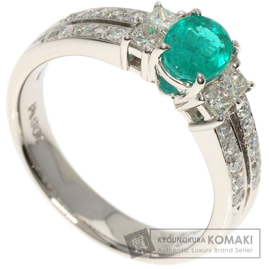 0.676ct Paraiba tourmaline Diamond Ring Platinum PT900  6.7g　Ladies