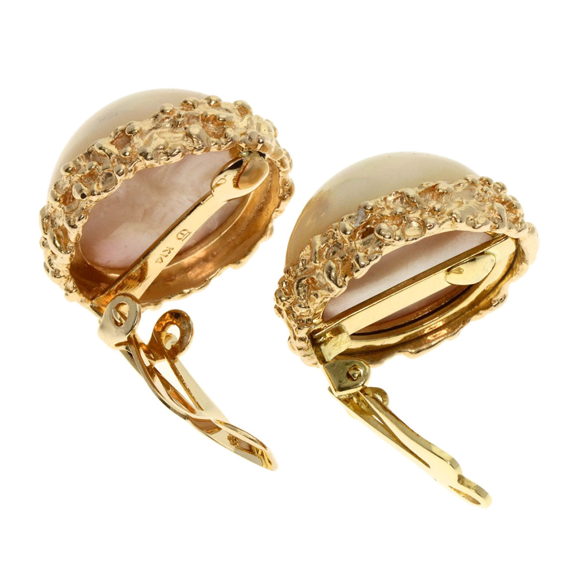 TASAKI   Earring Mabe Pearl Pearl K14 Yellow Gold Ladies