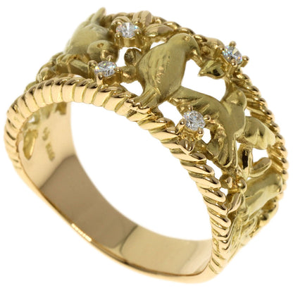 TASAKI Little Bird Diamond Ring K18 Yellow Gold Ladies [Used]