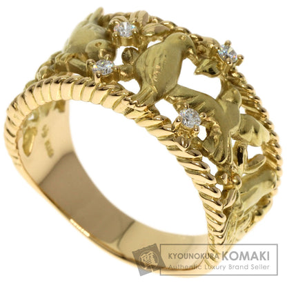 TASAKI Little Bird Diamond Ring K18 Yellow Gold Ladies [Used]