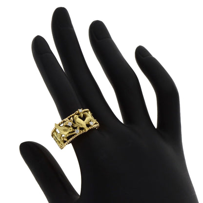 TASAKI Little Bird Diamond Ring K18 Yellow Gold Ladies [Used]