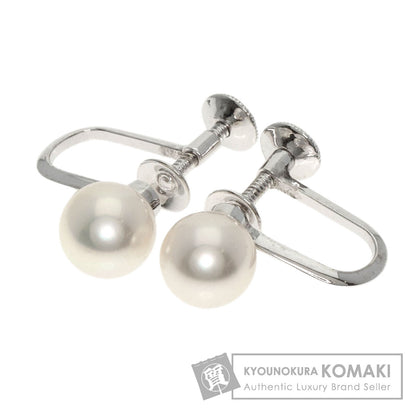 MIKIMOTO Akoya Pearl Pearl Earring K14 White Gold Ladies [Used]