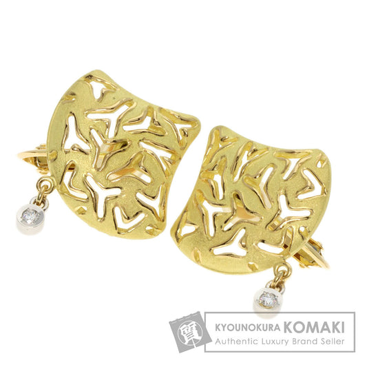 IKEDA KEIKO Diamond Earring K18 Yellow Gold PT900Ladies [Used]