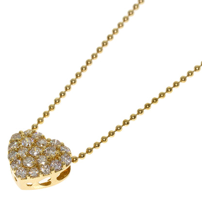 Ponte Vecchio   Necklace Heart motif Diamond K18 Yellow Gold Ladies