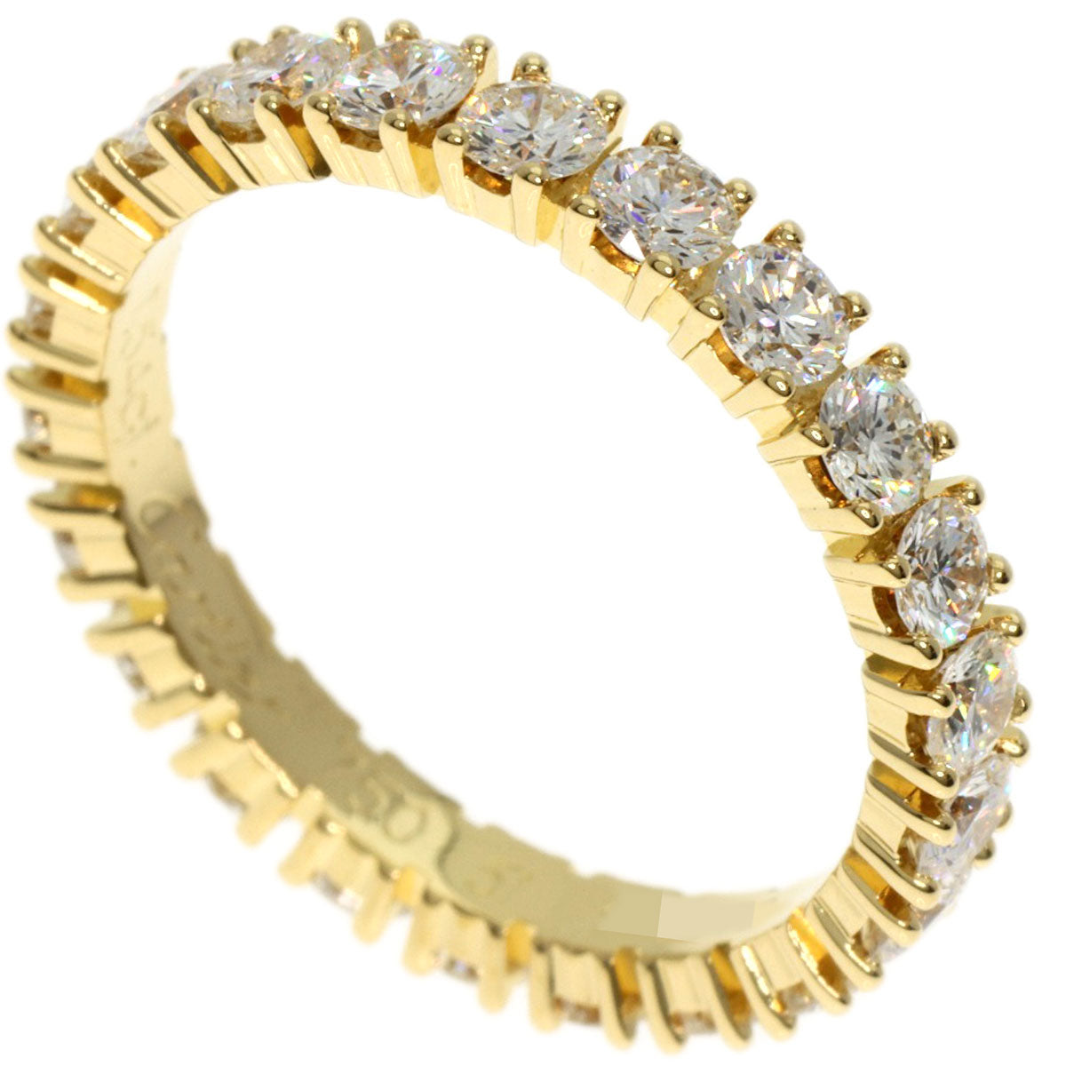 CARTIER Etincel de Cartier Full Eternity #51 Ring K18 Yellow Gold Ladies [Used]