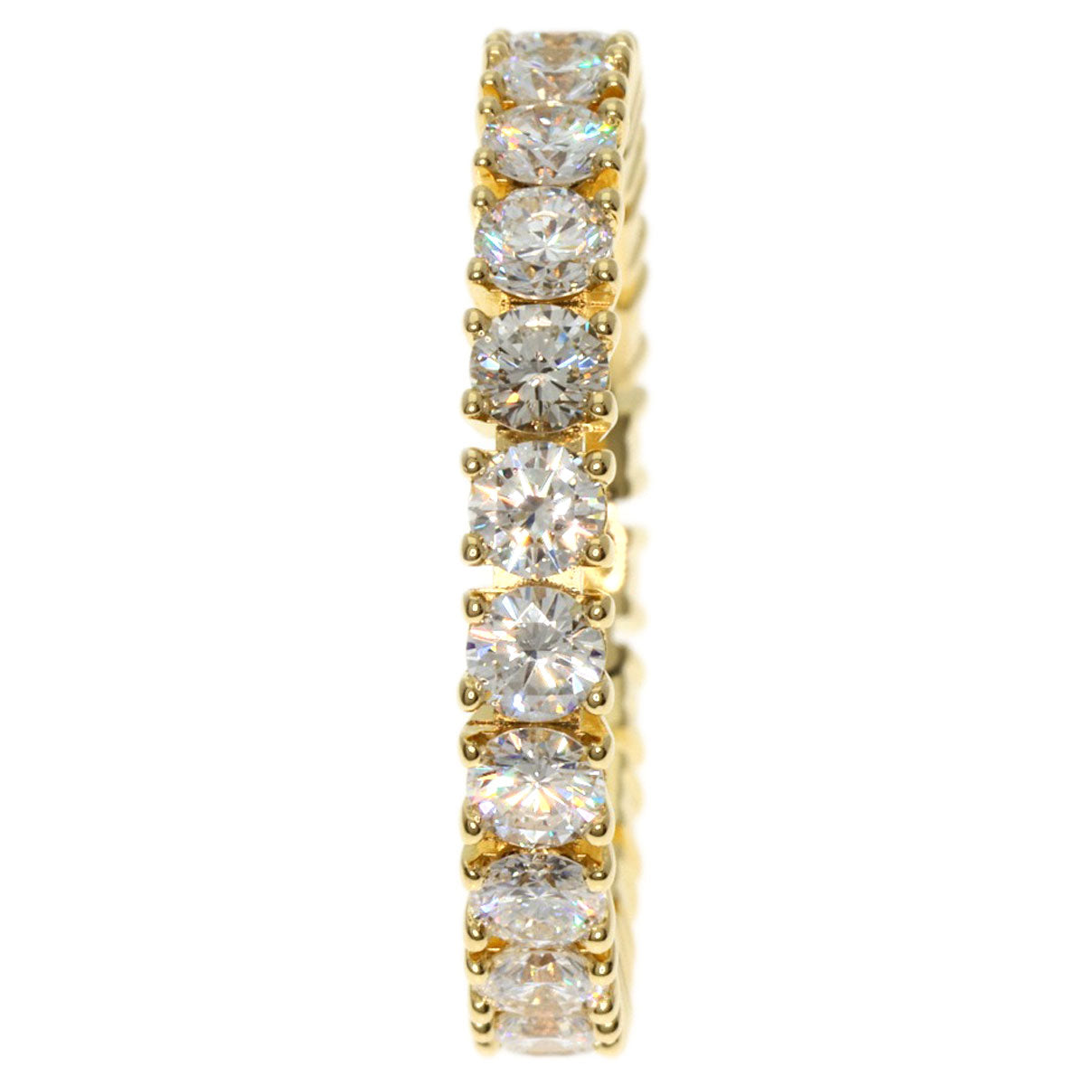 CARTIER Etincel de Cartier Full Eternity #51 Ring K18 Yellow Gold Ladies [Used]