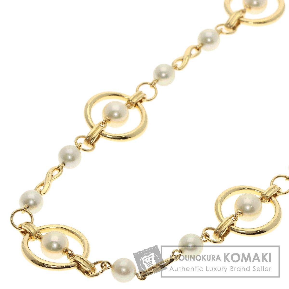 MIKIMOTO   Necklace Pearl Pearl K18 Yellow Gold Ladies