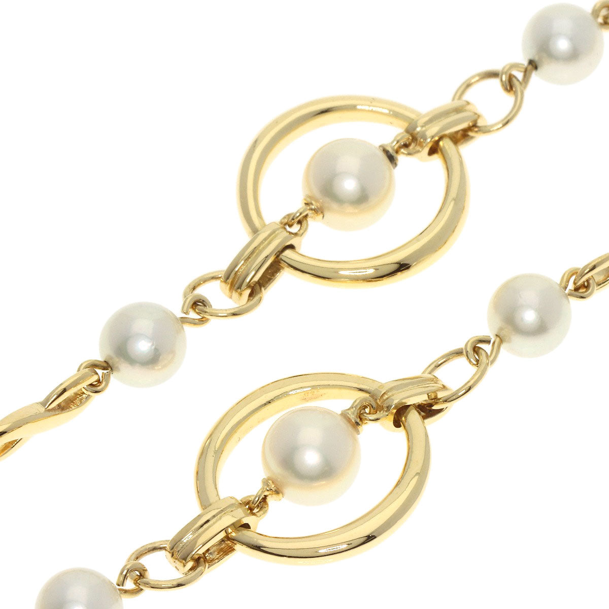 MIKIMOTO   Necklace Pearl Pearl K18 Yellow Gold Ladies