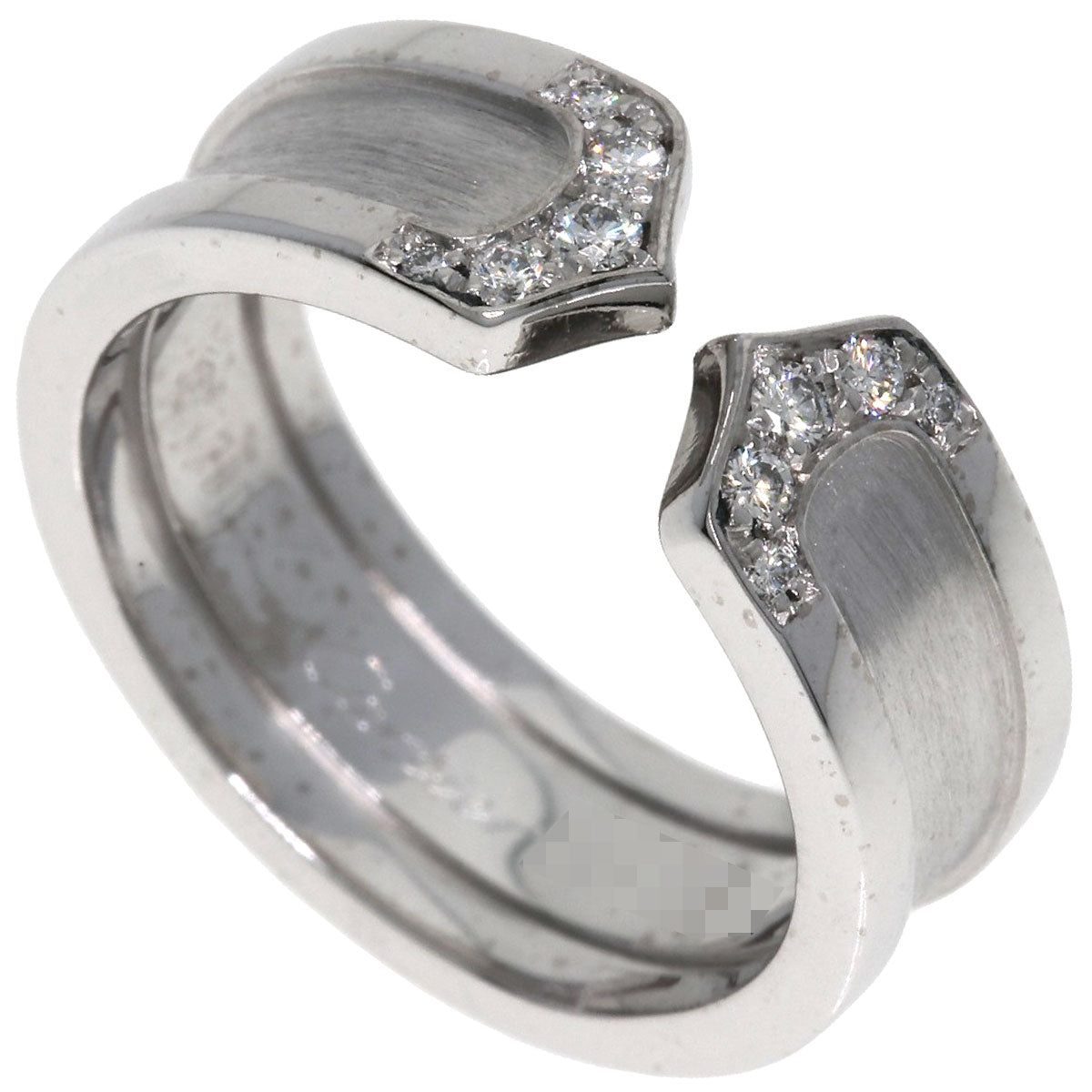 CARTIER   Ring C2 Diamond #49 K18 White Gold Ladies