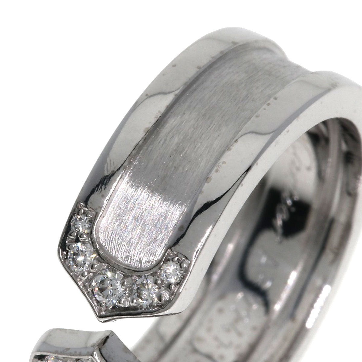 CARTIER   Ring C2 Diamond #49 K18 White Gold Ladies