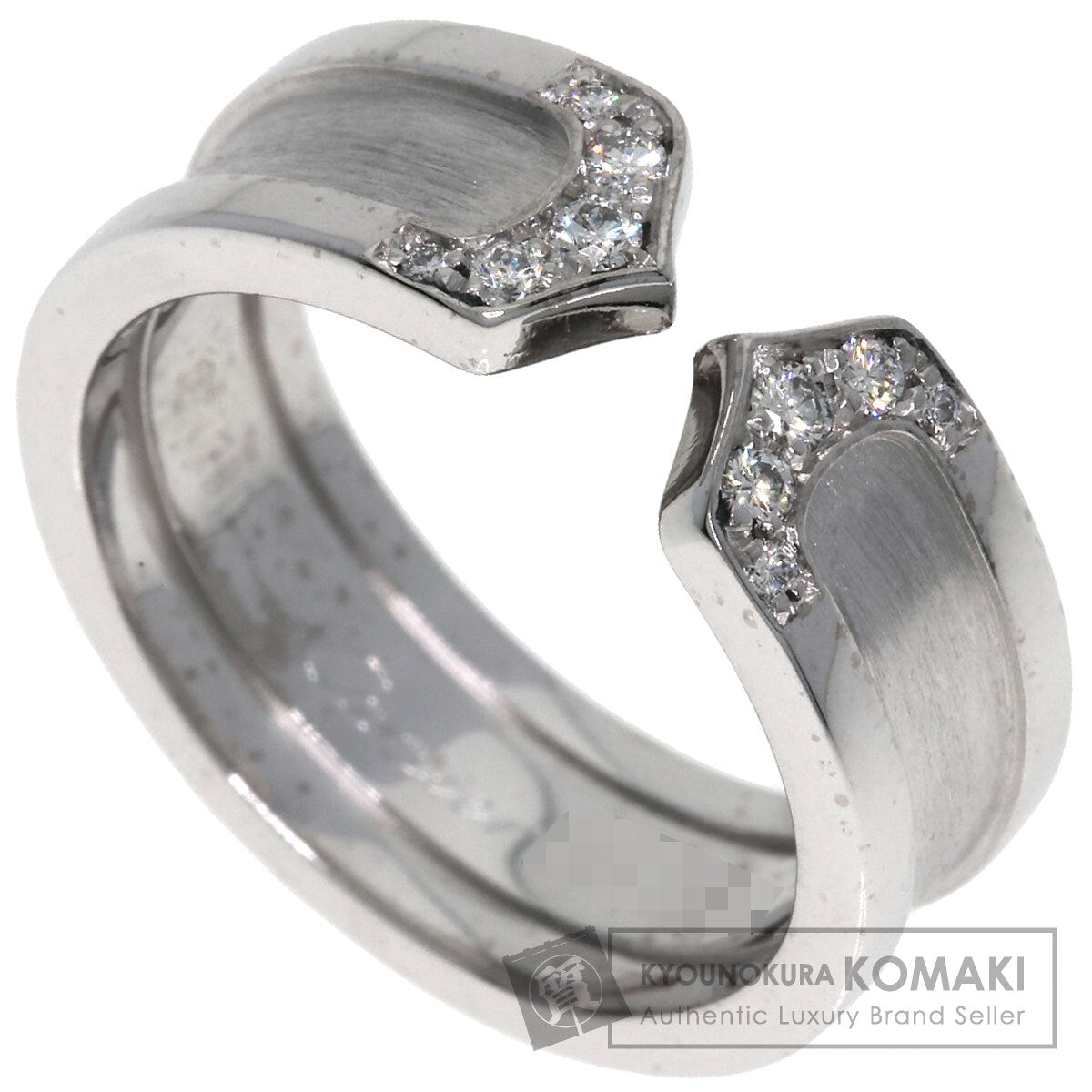 CARTIER   Ring C2 Diamond #49 K18 White Gold Ladies