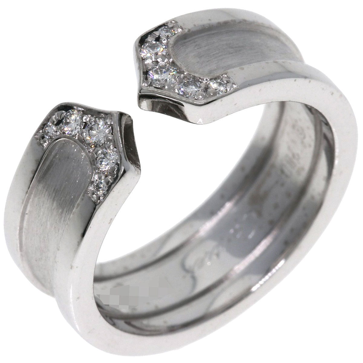 CARTIER   Ring C2 Diamond #49 K18 White Gold Ladies