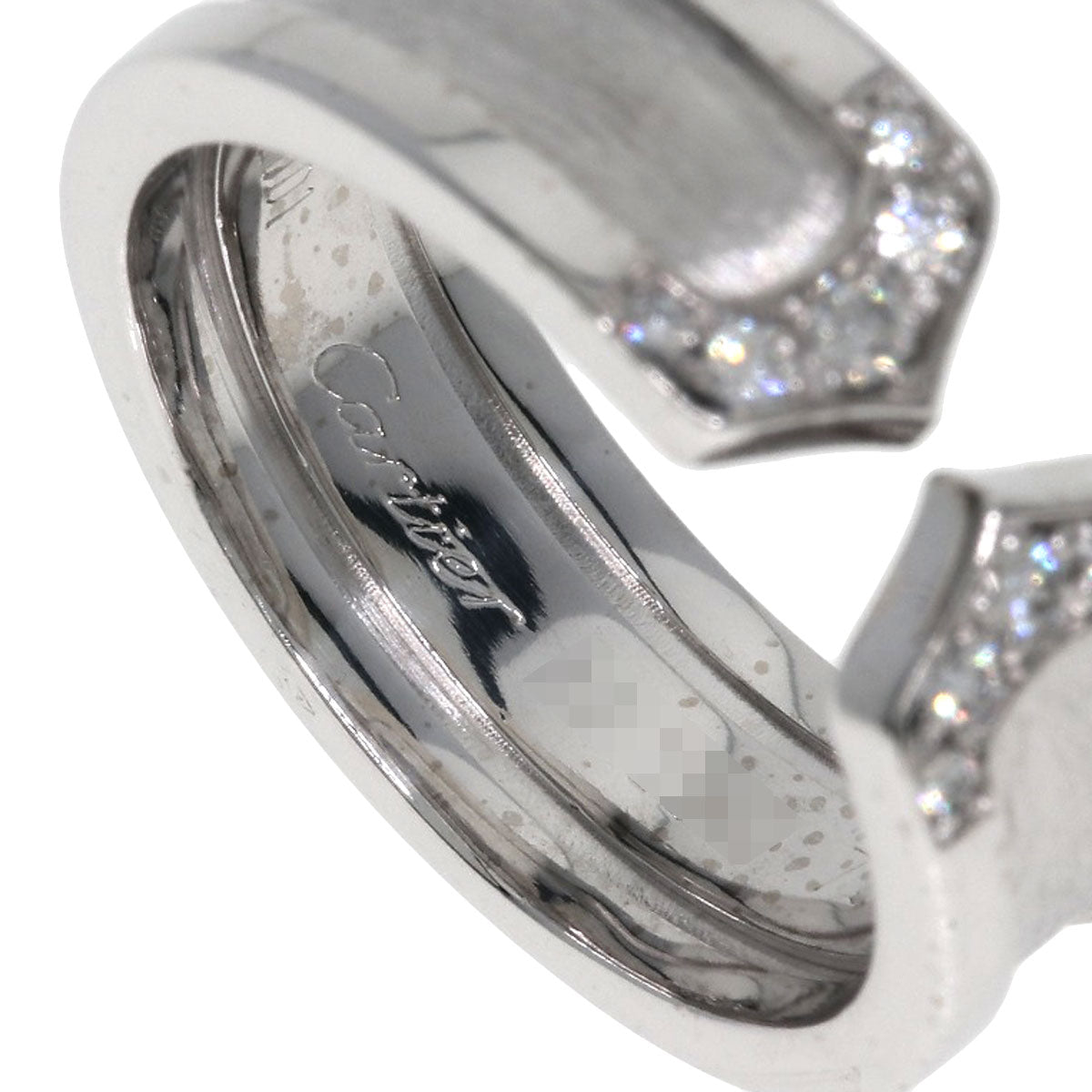 CARTIER   Ring C2 Diamond #49 K18 White Gold Ladies
