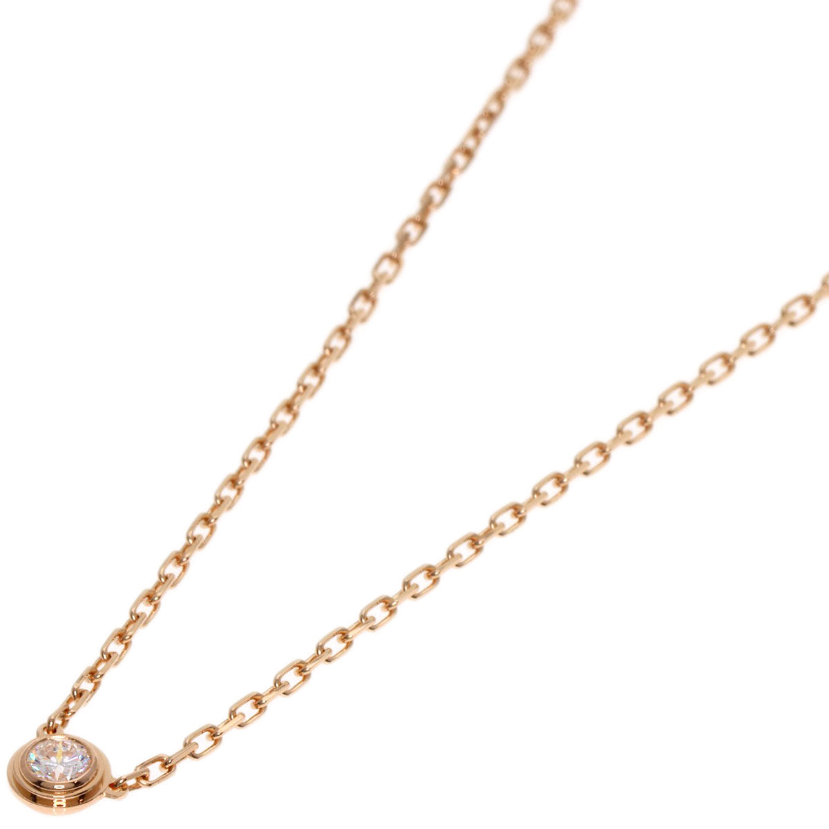 CARTIER   Necklace Diamant Léger D'Amour Diamond SM K18 Pink Gold Ladies