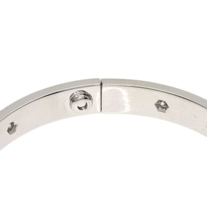 CARTIER LOVE Bracelets Half Diamond #17 with Driver Bracelet K18 White Gold Ladies [Used]