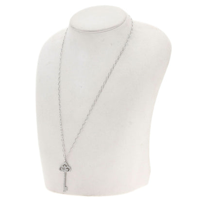 TIFFANY&Co.   Necklace Fleur de Risky Diamond Platinum PT950 K18 White GoldLadies