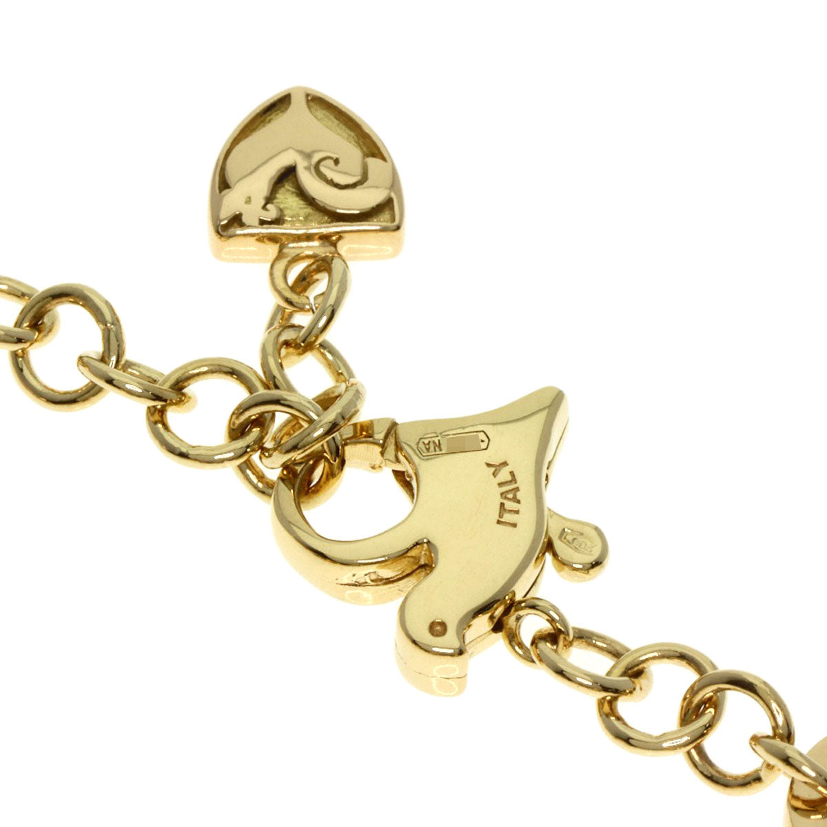 Chantecler   Bracelet Logo Diamond Bird Motif K18 Yellow Gold Ladies