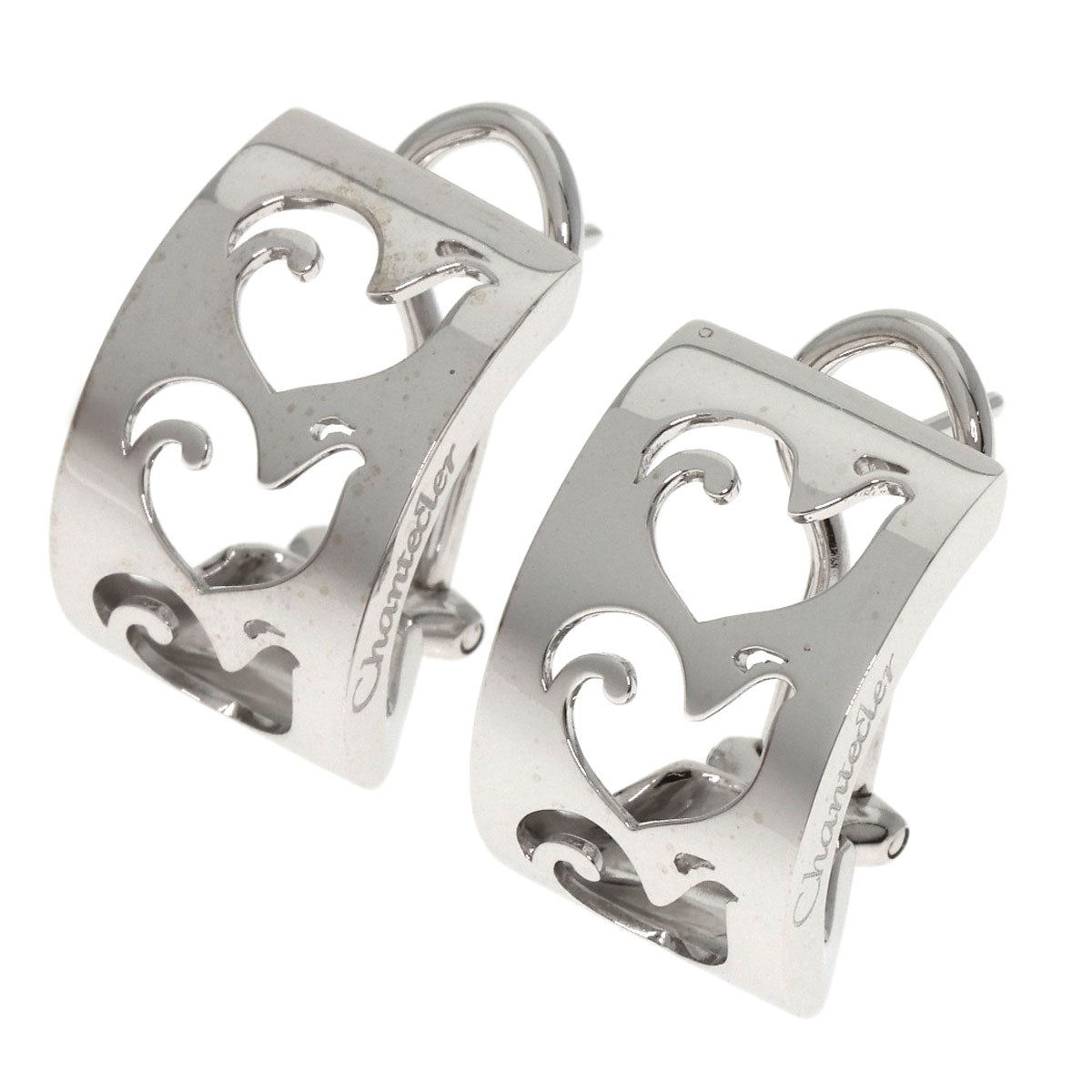 Chantecler   earring Bird motif K18 White Gold Ladies