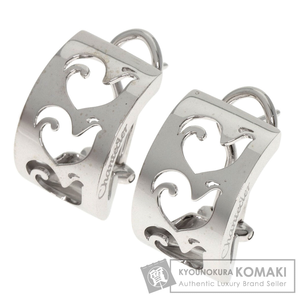 Chantecler   earring Bird motif K18 White Gold Ladies