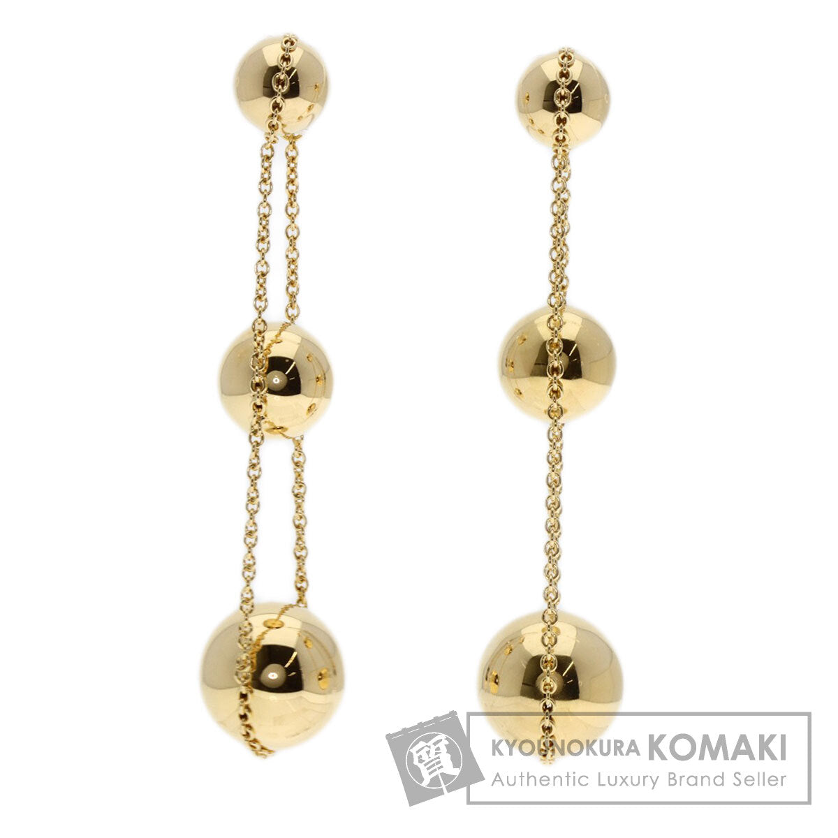 TIFFANY&Co. Hardware Triple Drop earring K18 Yellow Gold Ladies [Used]