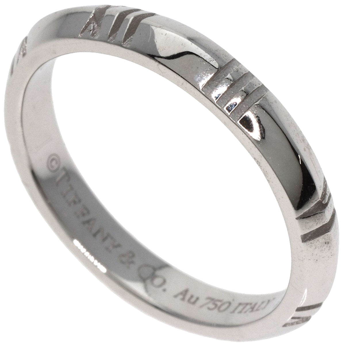 TIFFANY&Co.   Ring Atlas X Closed Narrow K18 White Gold Ladies