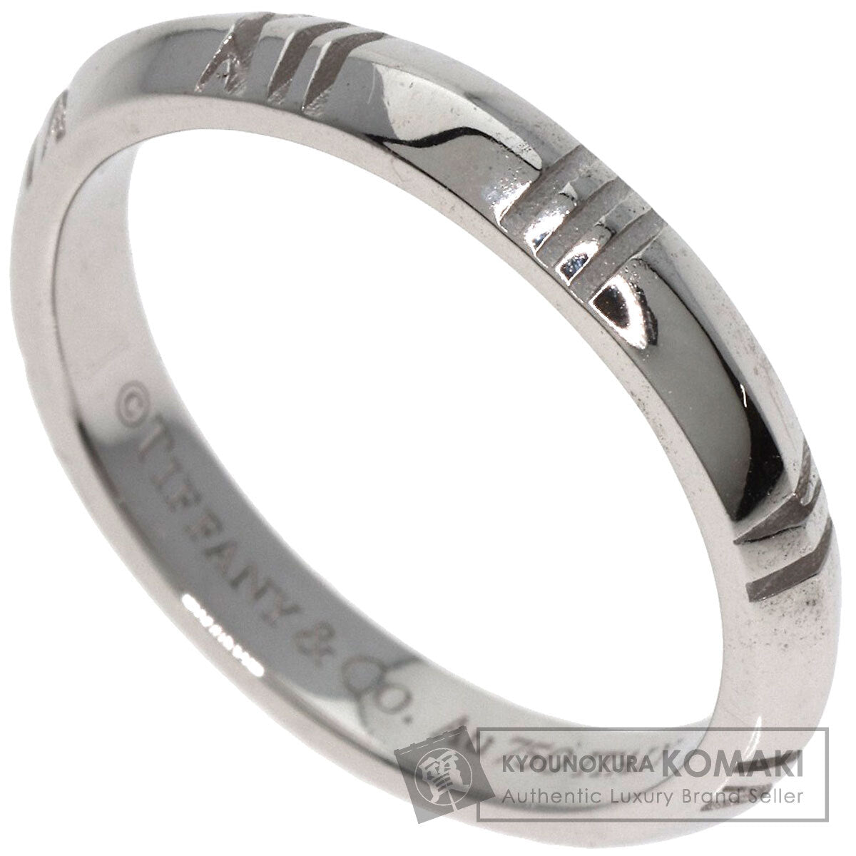 TIFFANY&Co.   Ring Atlas X Closed Narrow K18 White Gold Ladies