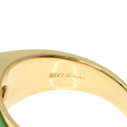 BVLGARI   Ring tronchetto chalcedony K18 Yellow Gold Ladies