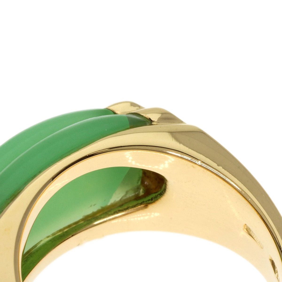 BVLGARI   Ring tronchetto chalcedony K18 Yellow Gold Ladies