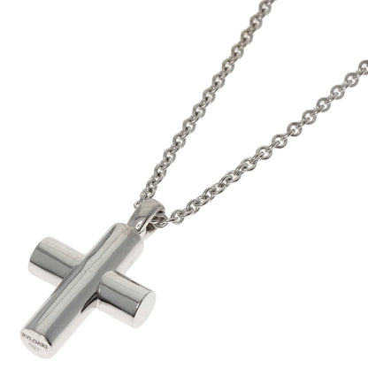 BVLGARI   Necklace Latin Cross K18 White Gold Ladies