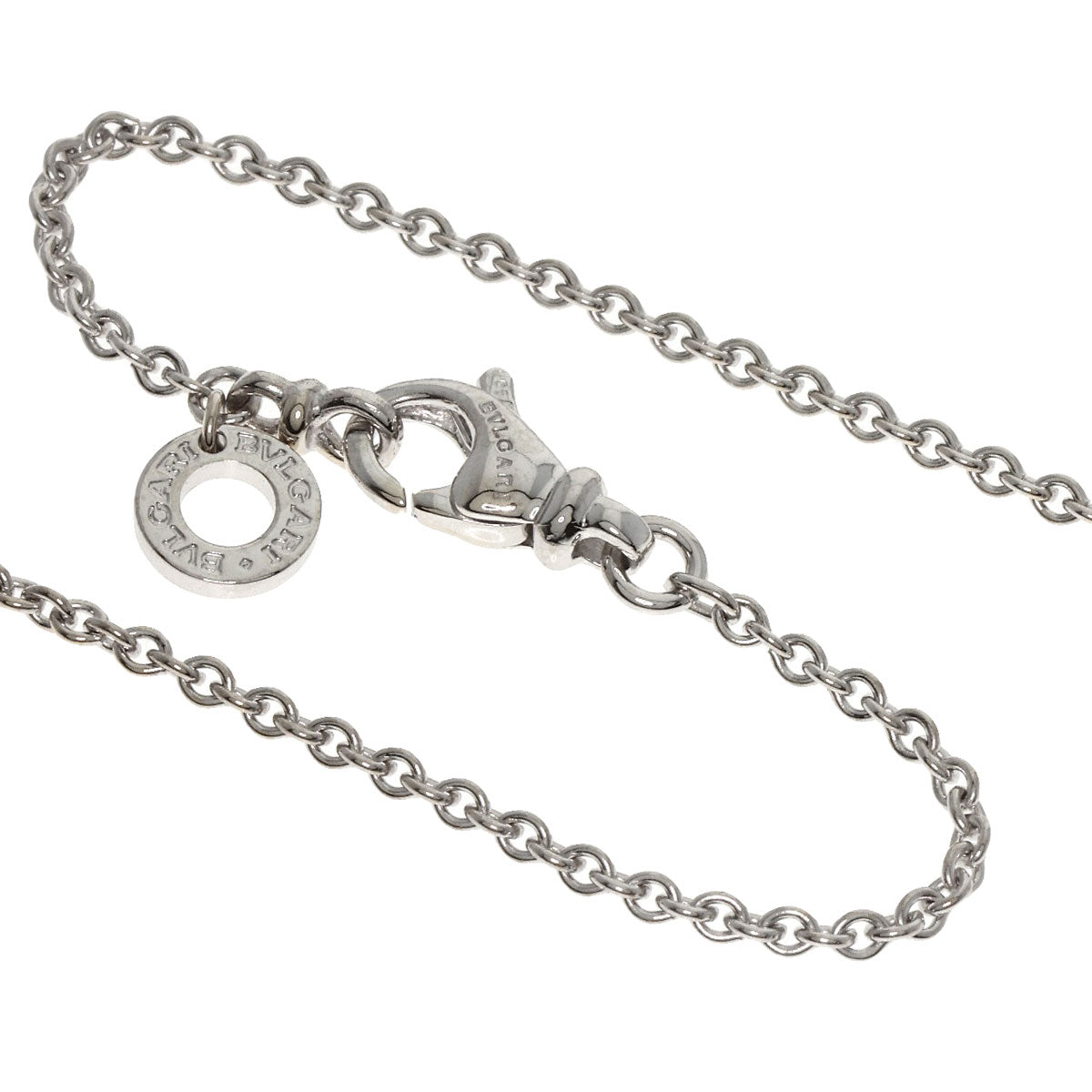 BVLGARI   Necklace Latin Cross K18 White Gold Ladies