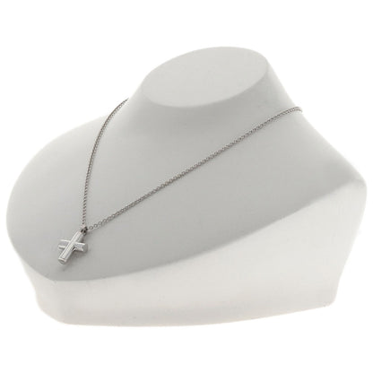 BVLGARI   Necklace Latin Cross K18 White Gold Ladies