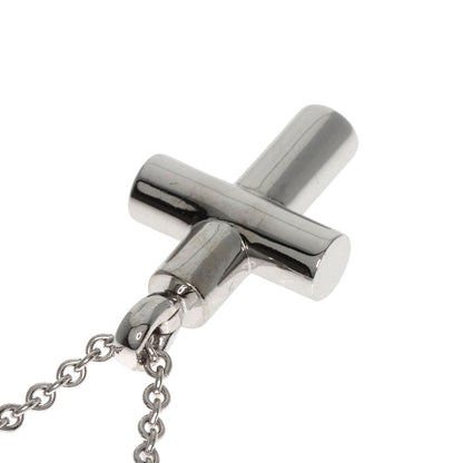 BVLGARI   Necklace Latin Cross K18 White Gold Ladies