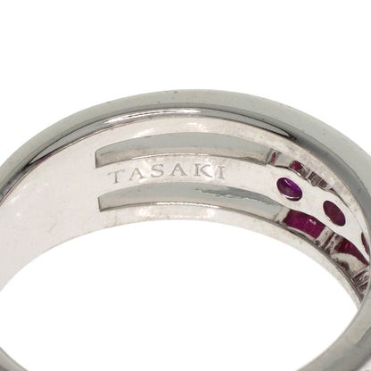 TASAKI Ruby Diamond Ring K18 White Gold Ladies [Used]