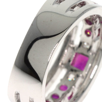TASAKI Ruby Diamond Ring K18 White Gold Ladies [Used]