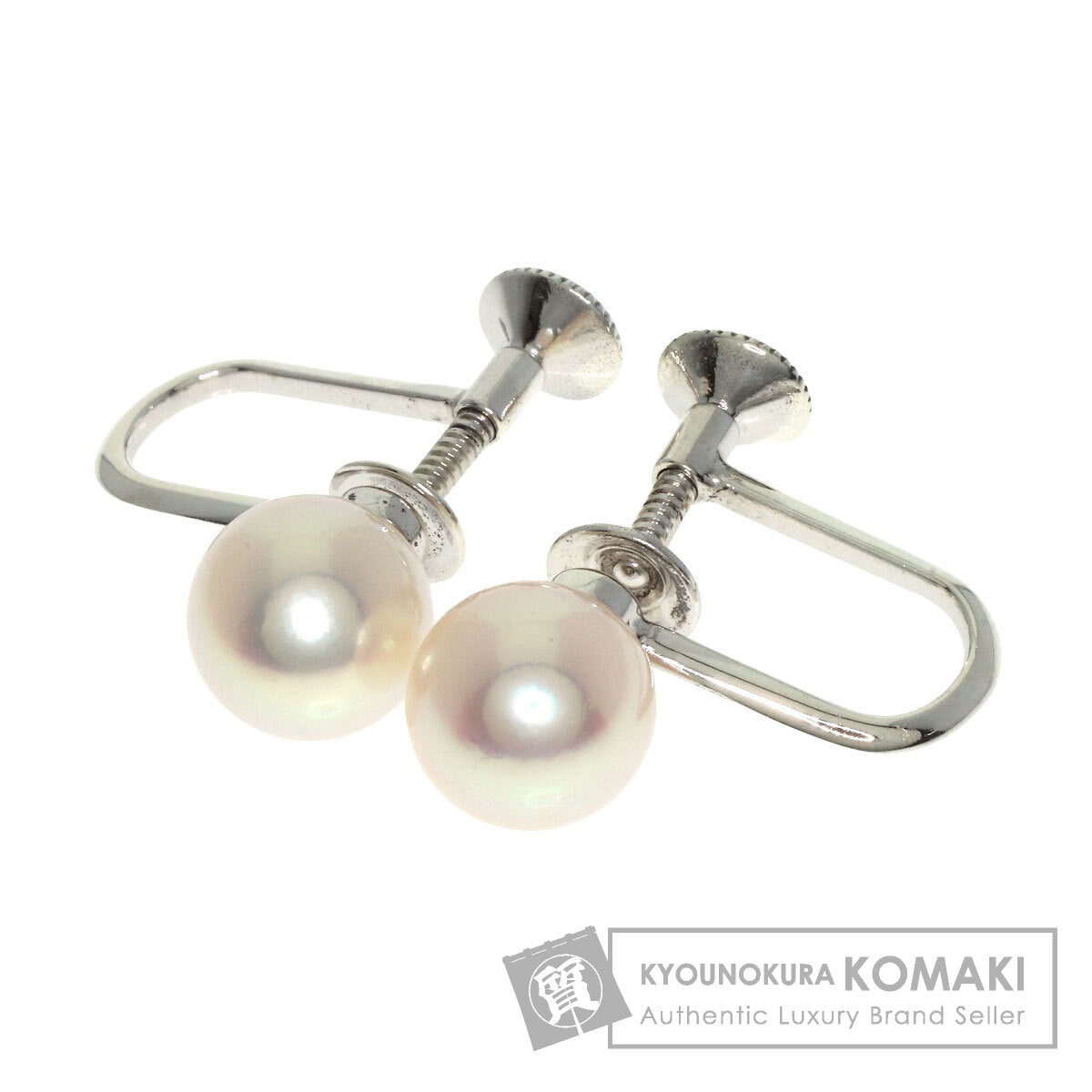 MIKIMOTO Akoya pearl Pearl Earring Silver Ladies [Used]