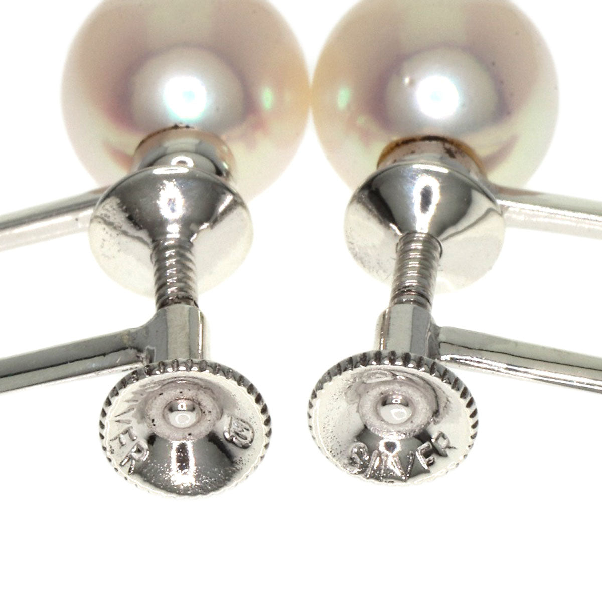 MIKIMOTO Akoya pearl Pearl Earring Silver Ladies [Used]