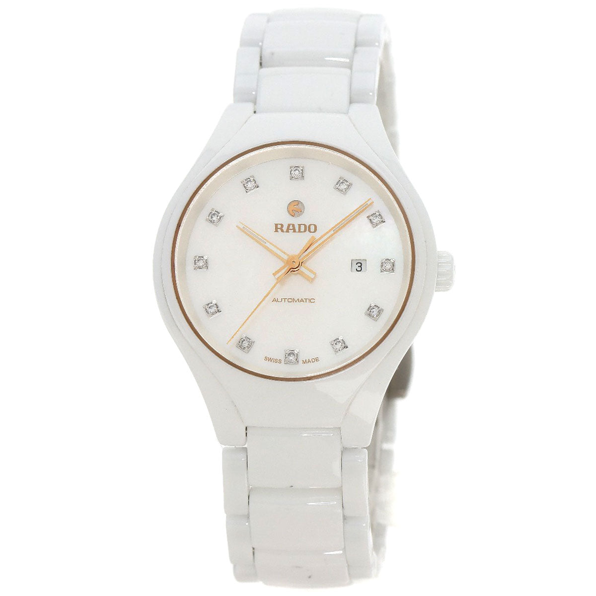 RADO True 12P Diamond Watches 561.0244.3 Ceramic/Ceramic Ladies