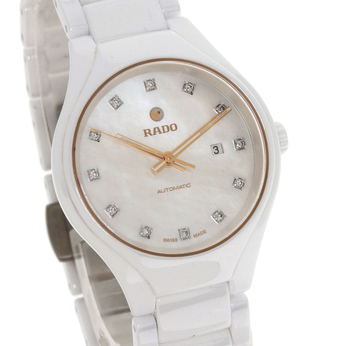 RADO True 12P Diamond Watches 561.0244.3 Ceramic/Ceramic Ladies