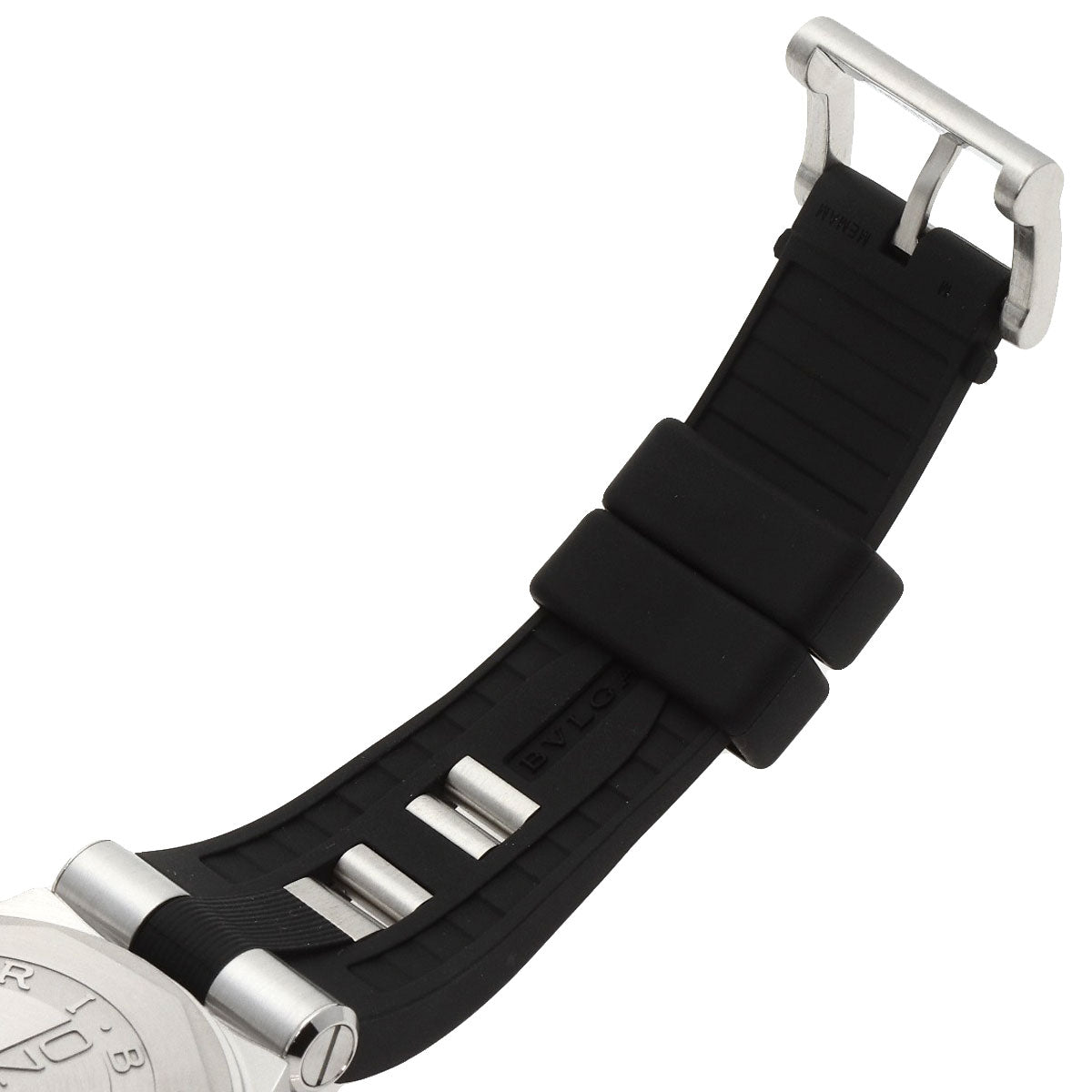 BVLGARI Diagono Ceramic Watches DG42SC Stainless Steel/Rubber mens